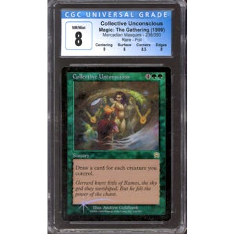 Magic the Gathering Mercadian Masques FOIL Collective Unconscious 236/350 CGC 8 NEAR MINT (NM)