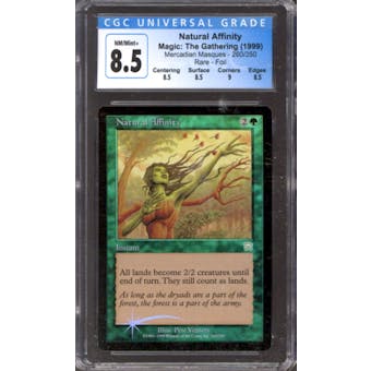 Magic the Gathering Mercadian Masques FOIL Natural Affinity 260/350 CGC 8.5 NEAR MINT (NM)