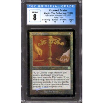 Magic the Gathering Mercadian Masques FOIL Crooked Scales 291/350 CGC 8 NEAR MINT (NM)