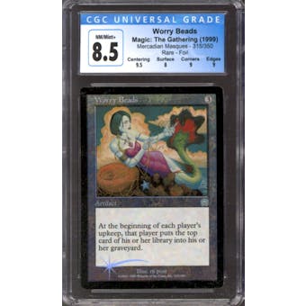 Magic the Gathering Mercadian Masques FOIL Worry Beads 315/350 CGC 8.5 NEAR MINT (NM)