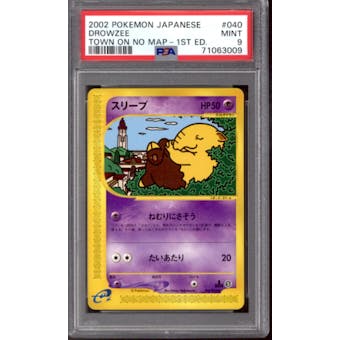 Pokemon The Town On No Map Japanese 1st Edition Drowzee 040/092 PSA 9