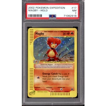 Pokemon Expedition Magby 17/165 PSA 7