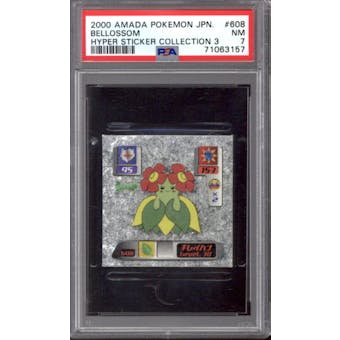 Amada Pokemon Hyper Sticker Collection 3 Japanese Bellossom 608 PSA 7