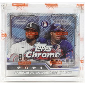 2021 Topps Chrome Baseball Hobby Jumbo Box (Case Fresh)