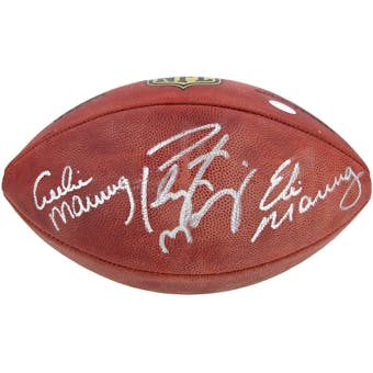 Peyton Manning / Eli Manning / Archie Manning Autographed Authentic Duke Game Ball (Steiner)