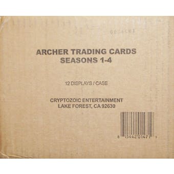Archer Seasons 1-4 Trading Cards 12-Box Case (Cryptozoic 2013)