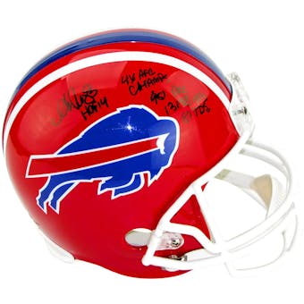 Andre Reed Autographed Buffalo Bills Stat Replica Football Helmet