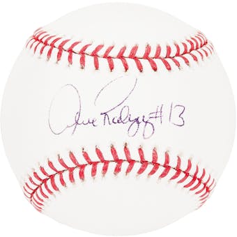 Alex Rodriguez Autographed New York Yankees Official MLB Baseball Graded 9 (PSA)