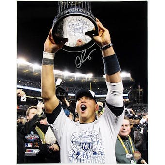 Alex Rodriguez Autographed New York Yankees Celebration 16x20 Photo (MLB COA)