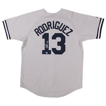 Alex Rodriguez Autographed New York Yankees Grey Baseball Jersey (AROD COA)