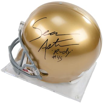 Sean Astin Autographed Rudy Notre Dame Full Size Helmet