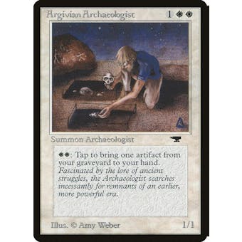 Magic the Gathering Antiquities Argivian Archaeologist MODERATELY PLAYED (MP)