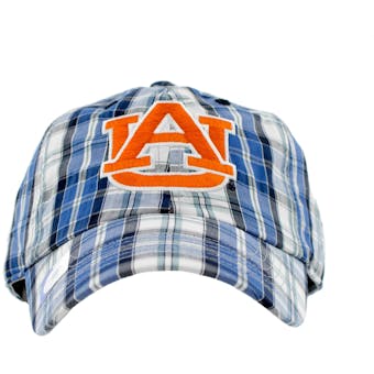 Auburn Tigers Top Of The World Double Header Plaid Adjustable Hat (Adult One Size)