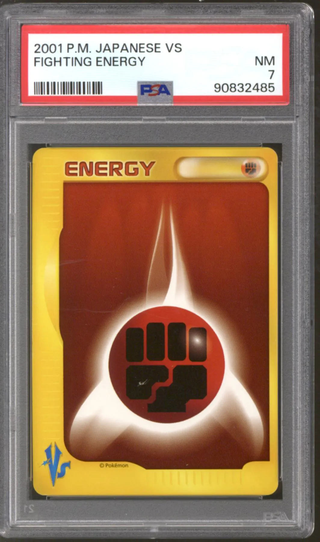 Pokemon VS 1st Edition Japanese Fighting Energy PSA 7 | DA Card World Pokemon VS 1st Edition Japanese Fighting Energy PSA 7 | DA Card World