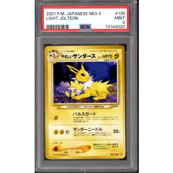 Pokemon Neo Destiny Japanese Light Jolteon 135 PSA 9