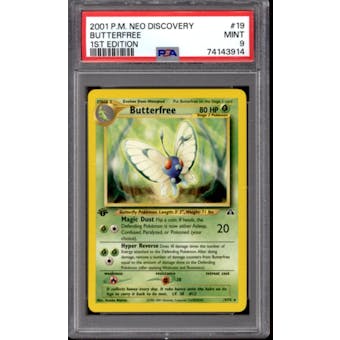 Pokemon Neo Discovery 1st Edition Butterfree 19/75 PSA 9
