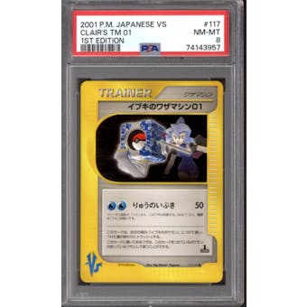Pokemon VS Japanese 1st Edition Clair's TM 01 117/141 PSA 8