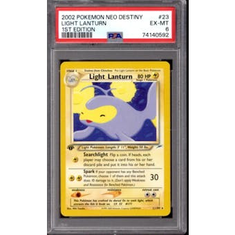 Pokemon Neo Destiny 1st Edition Light Lanturn 23/105 PSA 6