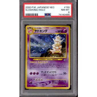 Pokemon Neo Genesis Japanese Slowking 199 PSA 8