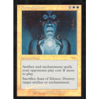 Magic the Gathering Promotional Single Aura of Silence Foil (DCI)