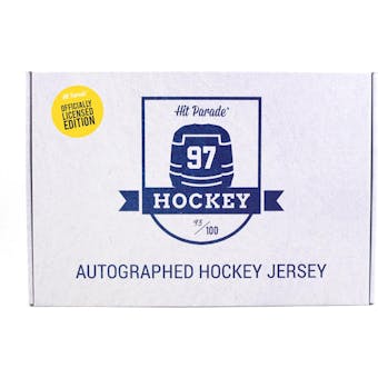 2021/22 Hit Parade Autographed OFFICIALLY LICENSED Hockey Jersey - 10 Box Hobby Case - Series 4