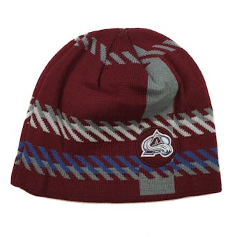 Colorado Avalanche Old Time Hockey Maroon Bolgar Beanie Knit Hat (Adult OSFA)