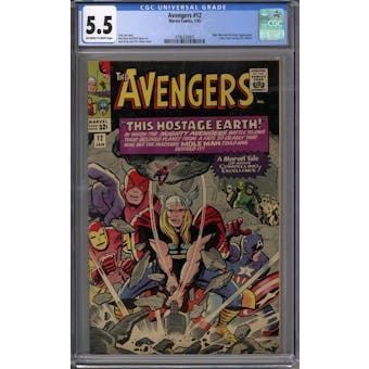 Avengers #12 CGC 5.5 (OW-W) *3796320007*