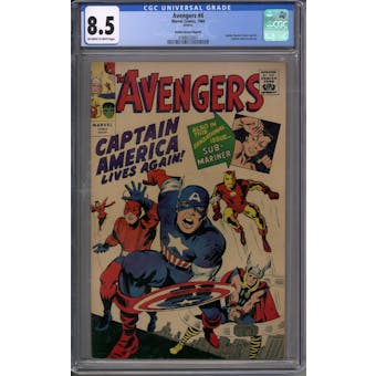 Avengers #4 Gold Record Reprint CGC 8.5 (OW-W) *3788022001*