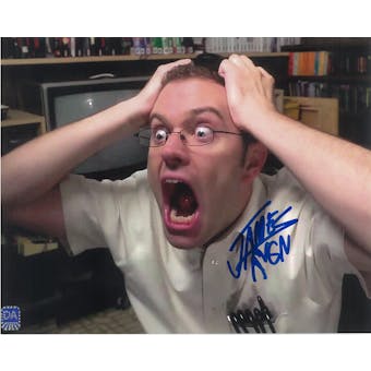 James Rolfe 8x10 Autographed Angry Video Game Nerd "AVGN" Scream Photo
