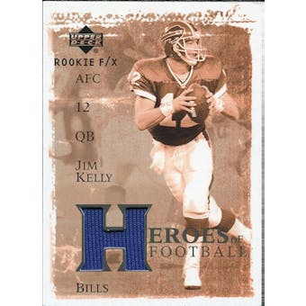 2001 Upper Deck Rookie F/X Heroes of Football Jerseys #HFJK Jim Kelly
