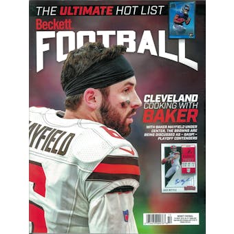 2019 Beckett Football Monthly Price Guide (#345 October) (Baker Mayfield)
