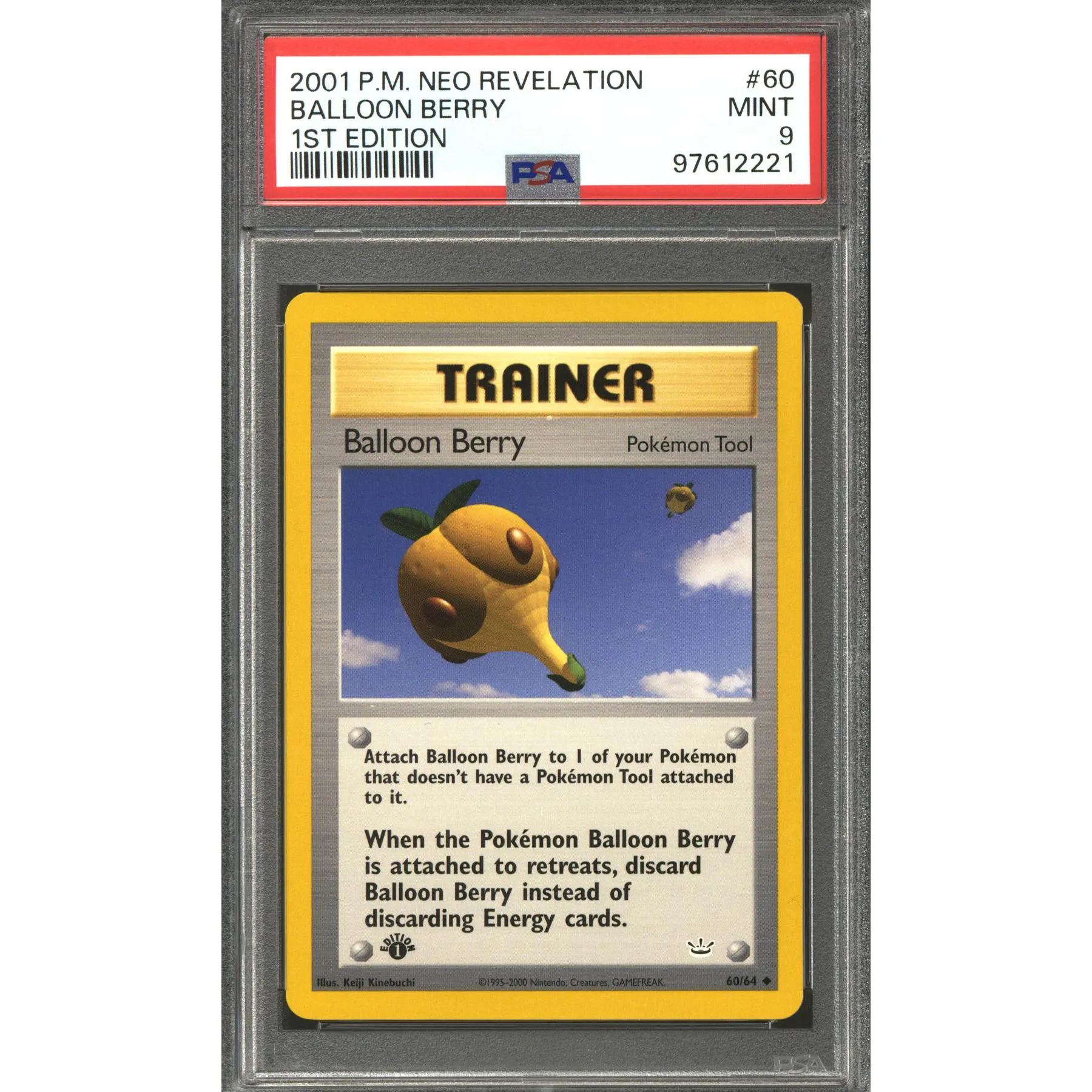 Pokemon Neo Revelation 1st Edition Balloon Berry 60/64 PSA 9 | DA Card World Pokemon Neo Revelation 1st Edition Balloon Berry 60/64 PSA 9 | DA Card World