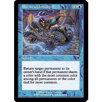 Magic the Gathering Invasion Single Barrin's Unmaking Foil
