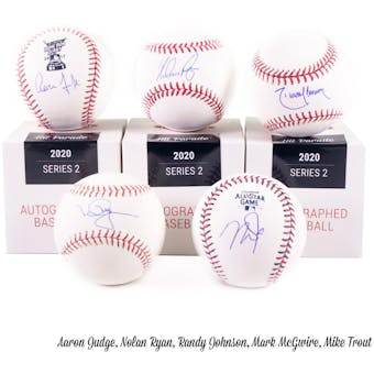 2020 Hit Parade Autographed Baseball Hobby Box - Series 2 -M. Trout, R. Acuna, & M. Rivera!