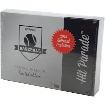 2018 Hit Parade Baseball Platinum Limited Edition National 10-Box- DACW Live 10 Spot Random Card Break 1