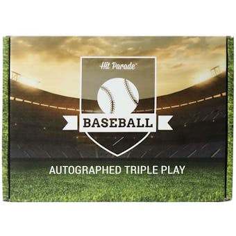 2022 Hit Parade Autographed Baseball TRIPLE PLAY Edition Series 5 Hobby Box - Mike Trout
