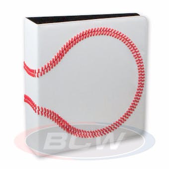 BCW 3" White Premium Baseball Card Collectors Album