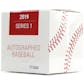 2019 Hit Parade Autographed Baseball Hobby Box - Series 1 - Mike Trout, J.D. Martinez, & Ken Griffey Jr. !!!!