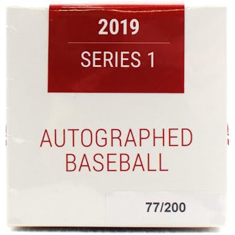 2019 Hit Parade Autographed Baseball Hobby Box - Series 1 - Mike Trout, J.D. Martinez, & Ken Griffey Jr. !!!!