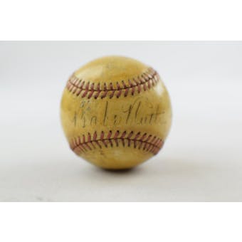 Babe Ruth Autographed New York Yankees 1942-45 Era Baseball (JSA Full Letter)
