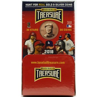 2018 Baseball Treasure Collectible Trading Coins Hobby Box (Lot of 3)