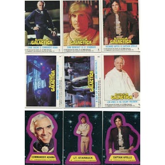 Battlestar Galactica 1978 Topps 132 Card Set + 22 Sticker Set