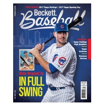 2017 Beckett Baseball Monthly Price Guide (#135 June) (Kris Bryant)
