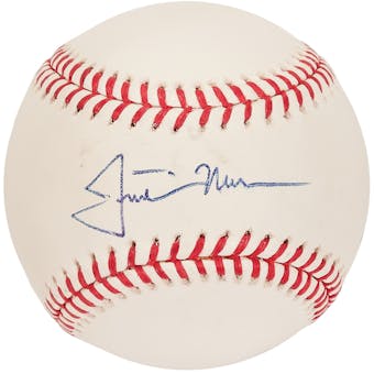Justin Morneau Autographed Colorado Rockies Official MLB Baseball (PSA)