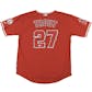 2017 Hit Parade Autographed Baseball Jersey Hobby Box - Series 12 - Mike Trout & Carlos Correa