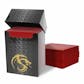 CLOSEOUT - BCW DOUBLE MATTE RED 80 COUNT BOXED DECK PROTECTORS - 36-BOX CASE !!!