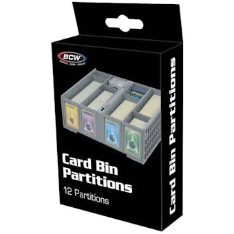 BCW Collectible Card Bin Partitions - Gray