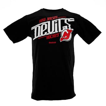 New Jersey Devils Reebok Black New SLD Tee Shirt (Adult M)