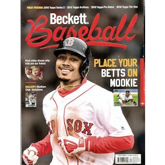 2016 Beckett Baseball Monthly Price Guide (#126 September) (Mookie Betts)