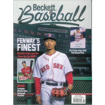 2018 Beckett Baseball Monthly Price Guide (#149 August) (Mookie Betts)